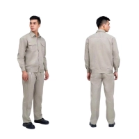 QUẦN ÁO XÁM CÔNG NHÂN VẢI KAKI CHÉO 2.1 DN06