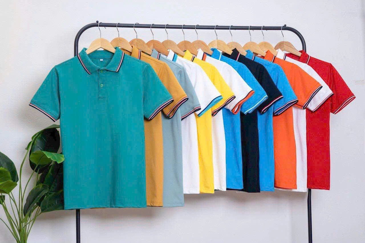 Áo Thun Cá Sấu Poly 3 Sọc