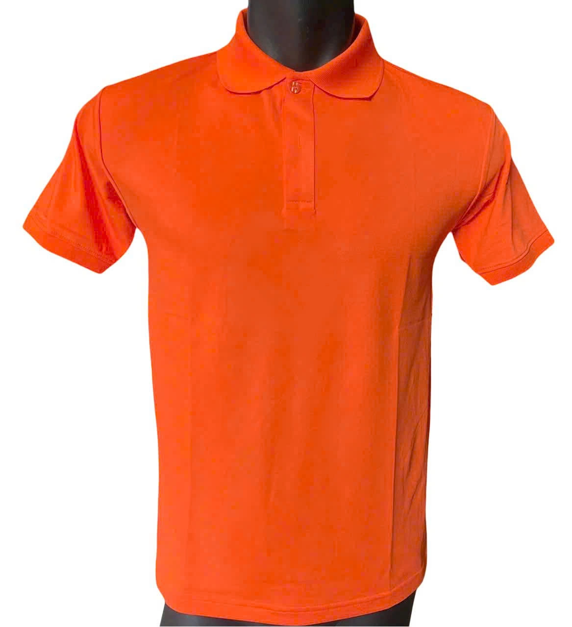 Áo Thun Có Cổ Cá Sấu 4 Chiều Polo Màu Cam