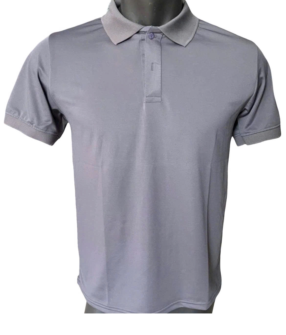 Áo Thun Có Cổ Cá Sấu 4 Chiều Polo Màu xám đậm