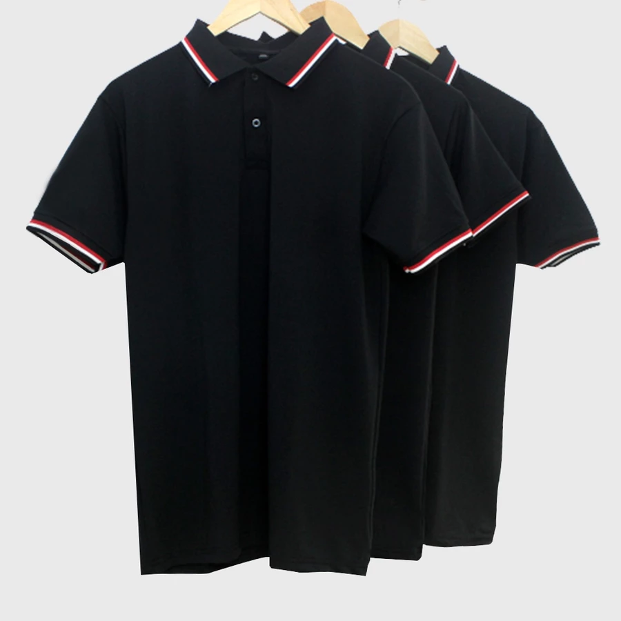 Áo thun polo nam nữ chuẩn form xuông đồng phục doanh nghiệp vải cá sấu mát mẻ nhiều màu cực chất