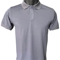 Áo Thun Có Cổ Cá Sấu 4 Chiều Polo Màu xám đậm