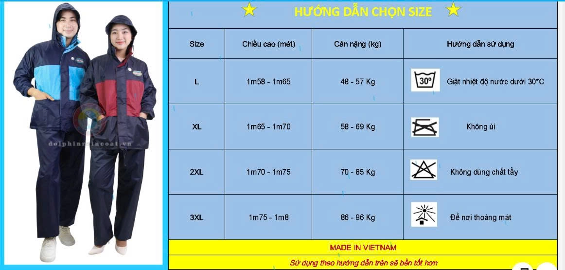 Áo Mưa Bộ 2 Lớp *G2* Đi Mưa và Giữ Ấm