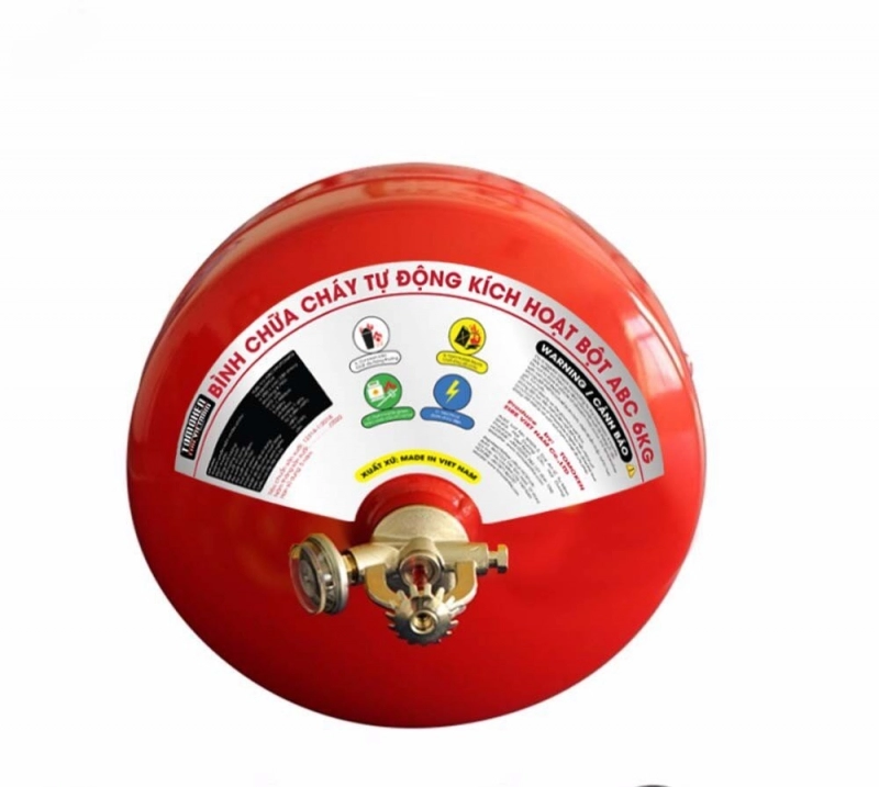 Bình chữa cháy tự động kích hoạt dạng treo bột ABC loại 6kg Model: TMK-VJ-ABC/AUTO6KG