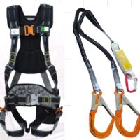 Dây đai an toàn TOÀN THÂN CAO CẤP kèm dây nối giảm sốc 1 (hoặc 2) móc Nhôm CAO CẤP